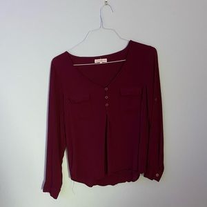 Burgundy women’s top